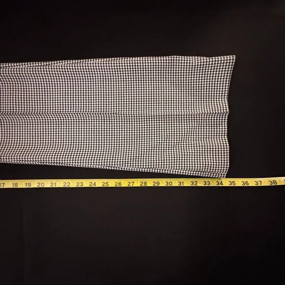 Veronica Beard Hibiscus Houndstooth High Waist Wide Leg Flared Pants US 0 NWT - Picture 4 of 4